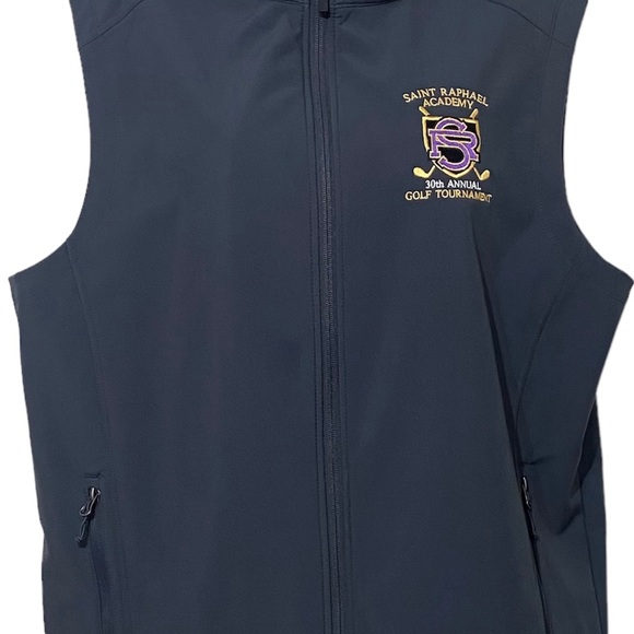 Port Authority Unisex Vest L Gray Saint Raphael Academy 30th Golf Tournament - Picture 4 of 11